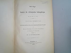 Beiträge zur Kenntnis des lothringischen Kohlengebirges, Atlas : Inaugural-Dissertation der Mathe...