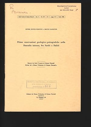 Prime osservazioni geologico-petrografiche nella Dancalia interna, fra Sardo e Dallol. Estratto d...