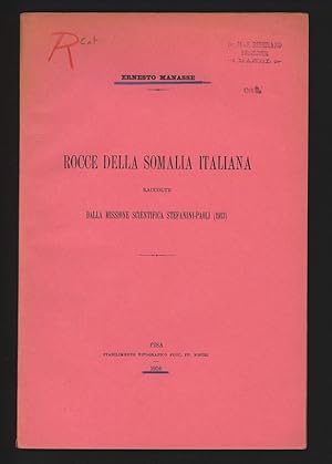 Rocce della Somalia Italiana raccolte dalla missione scientifica Stefanini-Paoli, 1913.