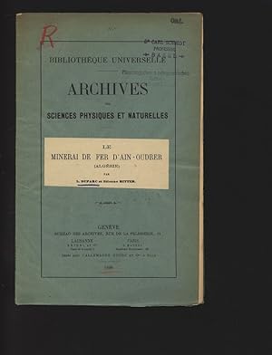 Le minerai de fer d Ain-Oudrer (Algerie). Archives de Sciences Physiques et Naturelles.