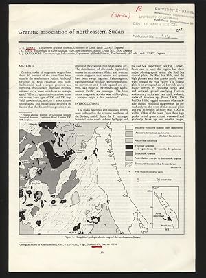 Granitic association of northeastern Sudan. Geological Society of American Bulletin, v. 87, p. 15...