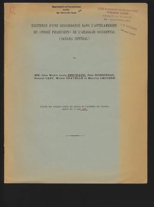 Existence d une discordance dans l antecambrien du "Fosse Pharusien" de l Ahaggar Occidental (Sah...