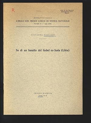 Su di un basalto del Gebet es-Soda (Libia). Estratto dagli Annali del Museo Libico di Storia Natu...