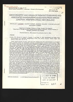 Geochemistry and Origin of Piemontite-Bearing and Associated Manganiferous Schists from Arrow Jun...