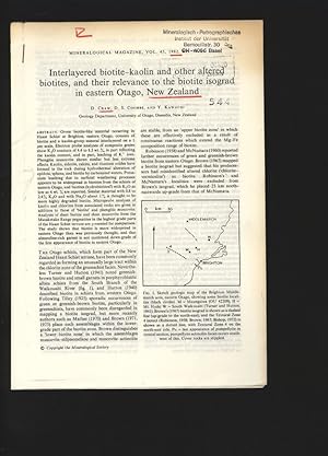 Interlayered biotite-kaolin and other altered biotites, and their relevance to the biotite isogra...