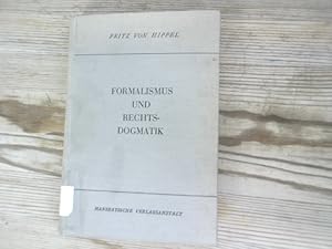 Formalismus und Rechtsdogmatik, dargestellt am Beispiel der "Errichtung" des zeugenlosen Schriftt...