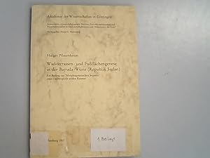 Waditerrassen- und Fußflächengenese in der Bayuda-Wüste (Republik Sudan). Ein Beitrag zur "Morpho...