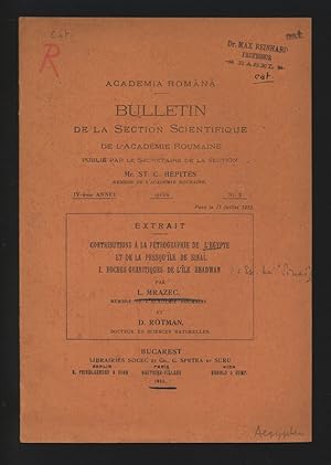 Contribution a la petrographie de l Egypte et de la presqu ile de Sinai. I. Roches granitiques de...