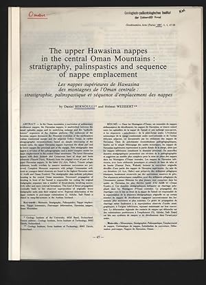 The upper Hawasina nappes in the central Oman Mountains : stratigraphy, palinspastics and sequenc...