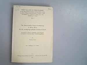 Die elektronische Datenverarbeitung in ihrem Wert für die sozialgeographische Strukturanalyse. Da...