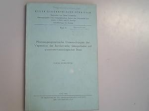 Pflanzengeographische Untersuchungen der Vegetation des Bornhöveder Seengebietes auf quantitativ-...