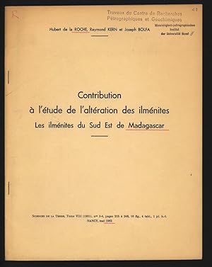 Contribution à l'étude de l'altération des ilménites. Les ilménites du Sud Est de Madagascar. Sci...