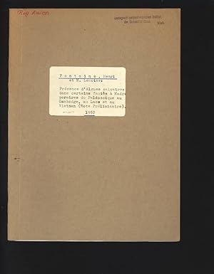 Présence d'Algues calcaires dans certains faciès à Madré poraires du Paléozoique au Cambodge, au ...