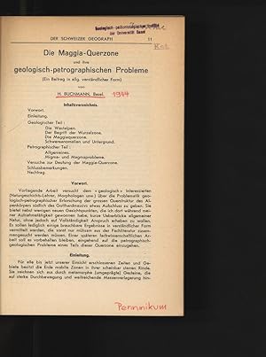 Die Maggia-Querzone und ihre geologisch-petrographischen Probleme. DER SCHWEIZER GEOGRAPH.