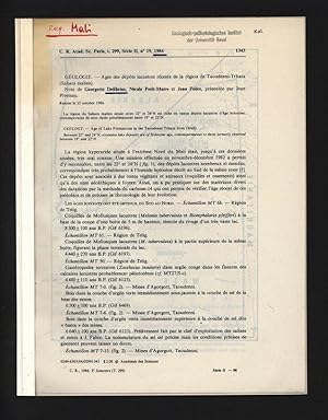 Ages des dépôts lacustres récents de la région de Taoudenni-Trhaza (Sahara malien). C. R. Acad. S...