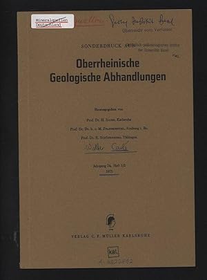 Sonderdruck aus Oberrheinische Geologische Abhandlungen, Jahrgang 24, Heft 1/2 1975.