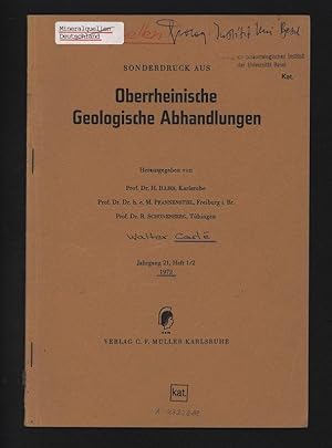 Sonderdruck aus Oberrheinische Geologische Abhandlungen, Jahrgang 21, Heft 1/2 1972.