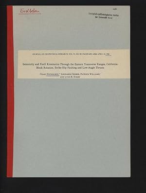 Seismicity and Fault Kinematics Through the Eastern Transverse Ranges, California: Block Rotation...