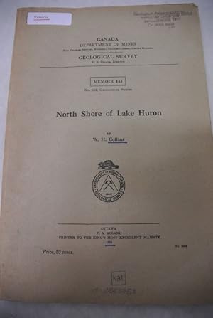 North Shore of Lake Huron. Canada Department of Mines, Geological Survey, Memoir 143, No. 124, Ge...