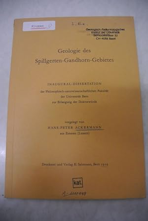 Geologie des Spillgerten-Gandhorn-Gebietes. Inaugural-Dissertation.