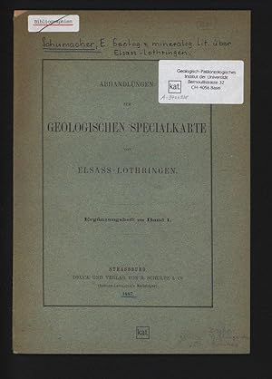 ABHANDLUNGEN ZUR GEOLOGISCHEN SPECIALKARTE VON ELSASS-LOTHRINGEN.