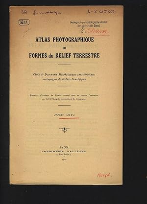 ATLAS PHOTOGRAPHIQUE DES FORMES du RELIEF TERRESTRE.