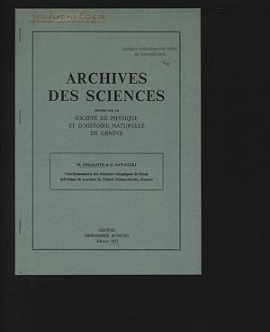 Géochronométrie des éléments volcaniques du flysch helvétique du synclinal de Thones (Haute-Savoi...