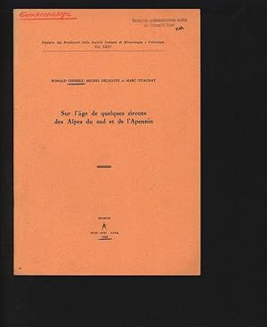 Sur l'age de quelques zircons des Alpes du sud et de l'Apennin. Estratto dai Rendiconti della Soc...