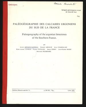 Paleogeographie des calcaires urgoniens du Sud de la France. Paleogeography of the urgonian limes...