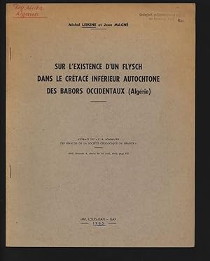 SUR L'EXISTENCE FLYSCH DANS LE CRÉTACÉ INFÉRIEUR AUTOCHTONE DES BABORS OCCIDENTAUX (Algérie). EXT...