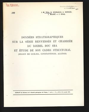 DONNÉES STRATIGRAPHIQUES SUR LA SÉRIE RENVERSÉE ET CHARRIÉE DU DJEBEL BOU SBA ET ÉTUDE DE SON CAD...