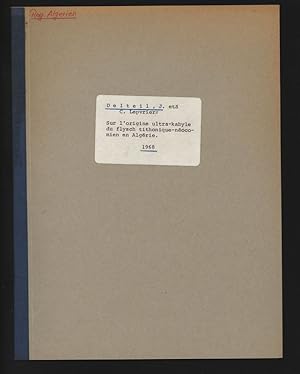 Sur l'origine ultra-kabyle du flysch tithonique-néocomien en Algérie.