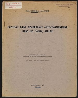 EXISTENCE D'UNE DISCORDANCE ANTÉ-CÉNOMANIENNE DANS LES BABOR, ALGÉRIE. EXTRAIT DU "C. R. SOMMAIRE...