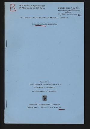 DIAGENESIS IN SEDIMENTARY MINERAL DEPOSITS. Reprinted from DEVELOPMENTS IN SEDIMENTOLOGY 8 DIAGEN...