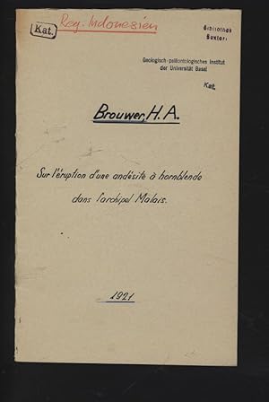 Sur l'eruption d'une andesite a hornblende dans l'archipel Malais.