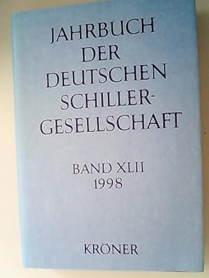 Jahrbuch der Deutschen Schillergesellschaft. Internationales Organ für Neuere Deutsche Literatur....