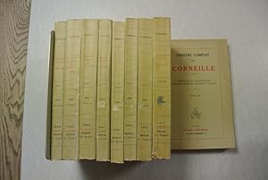 Theatre Complet de Corneille. Tomes I - IX. (9 Bände / 9 vol. set) Portraits et illustrations, gr...