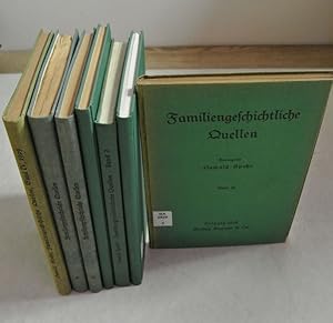 Familiengeschichtliche Quellen. Zeitschrift familiengeschichtlicher Quellennachweise. Bd. 1 - 6.