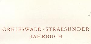 Beiträge zur Geschichte der Stadt Greifswald im Sommer 1919. GREIFSWALD-STRALSUNDER JAHRBUCH, BAN...