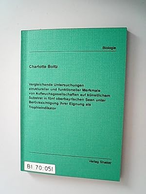 Vergleichende Untersuchungen struktureller und funktioneller Merkmale von Aufwuchsgesellschaften ...