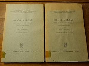 Memar Marqah. The Teaching of Marqah