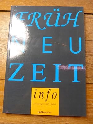 Frühneuzeit-Info. Jg. 8/1997, Heft 1.