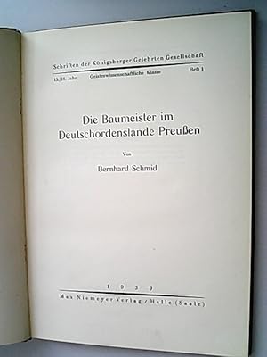 Die Baumeister im Deutschordenslande Preußen.