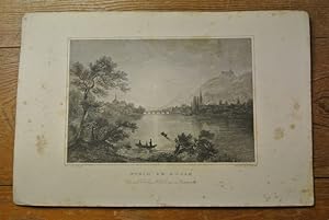 Stein am Rhein. Stahlstich von 1847. (= Bildtafel aus: Der Rhein und die Rheinlande dargestellt i...