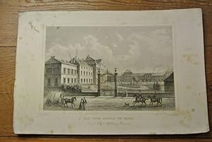 Das neue Spital zu Basel. Stahlstich von 1847. (= Bildtafel aus: Der Rhein und die Rheinlande dar...