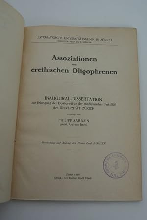 Inaugural-Dissertation (Uni Zürich).