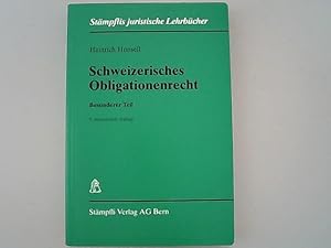 Schweizerisches Obligationenrecht, Besonderer Teil. Stämpflis juristische Lehrbücher.