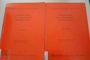 Introduction a la linguistique differentielle. (2 Bde / 2 vol. set)