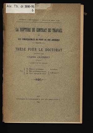 Dissertation ses conflits du travail