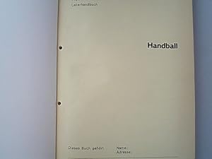 Handball : Leiterhandbuch. Handbuch Jugend + Sport.